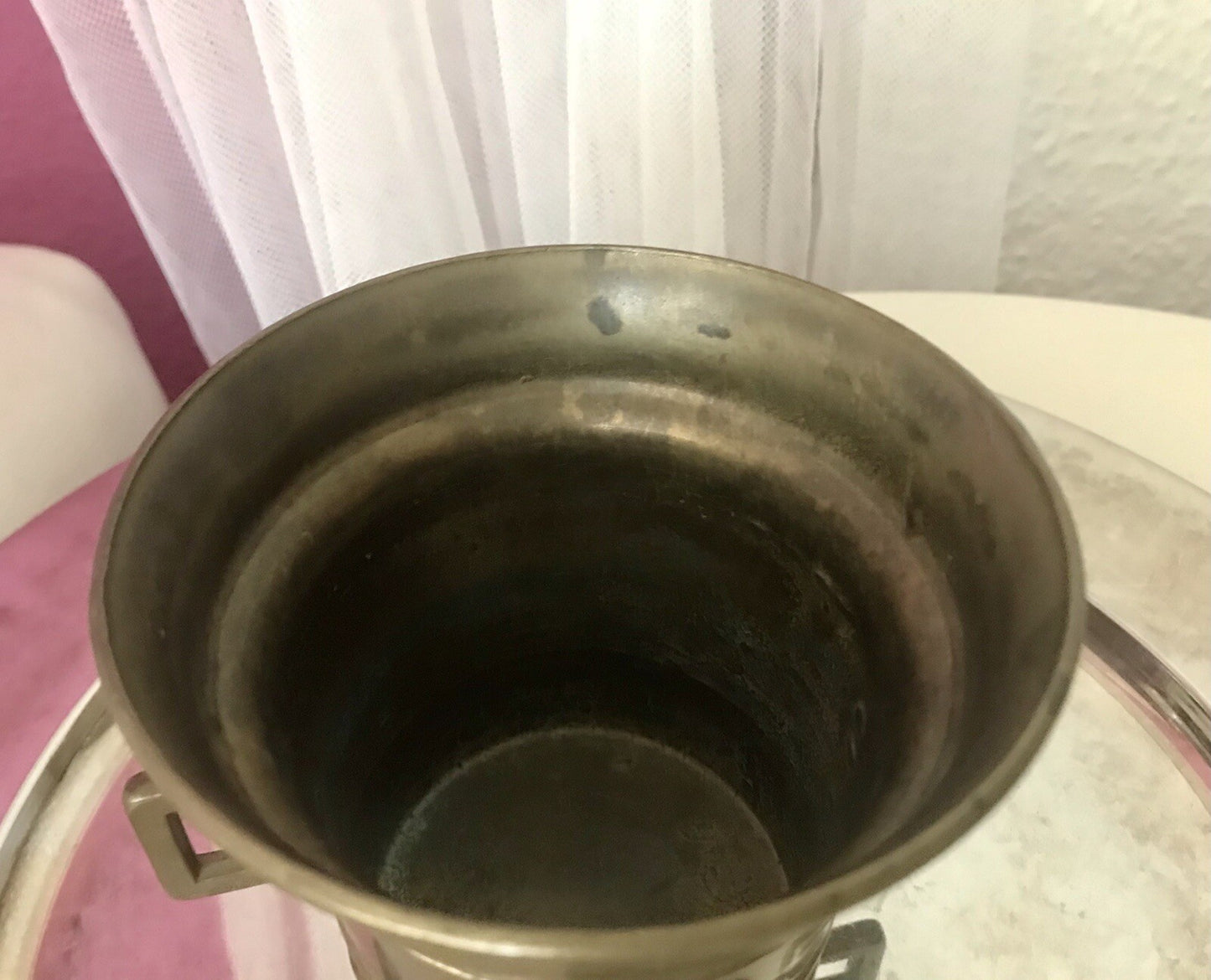 Alt Vintage Messing Mörser mit Pistill Stößel 1825 Replik