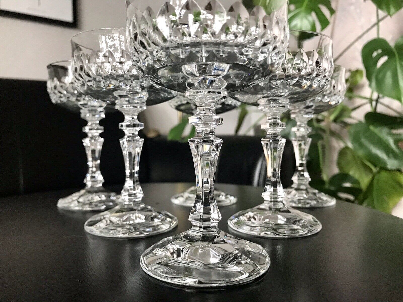 Vintage 6 EDEL Likörschalen Likörgläser Glas Kristallglas