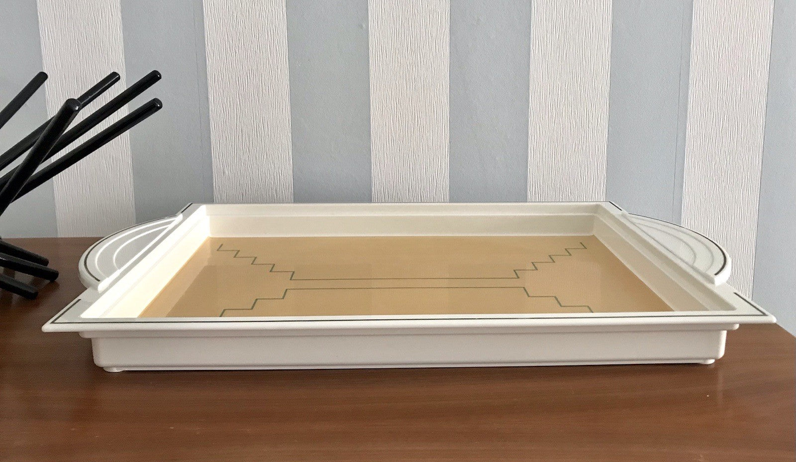 Vintage Designer Tablett Serviertablett 80’s Jahre WMF Jo Laubner Design