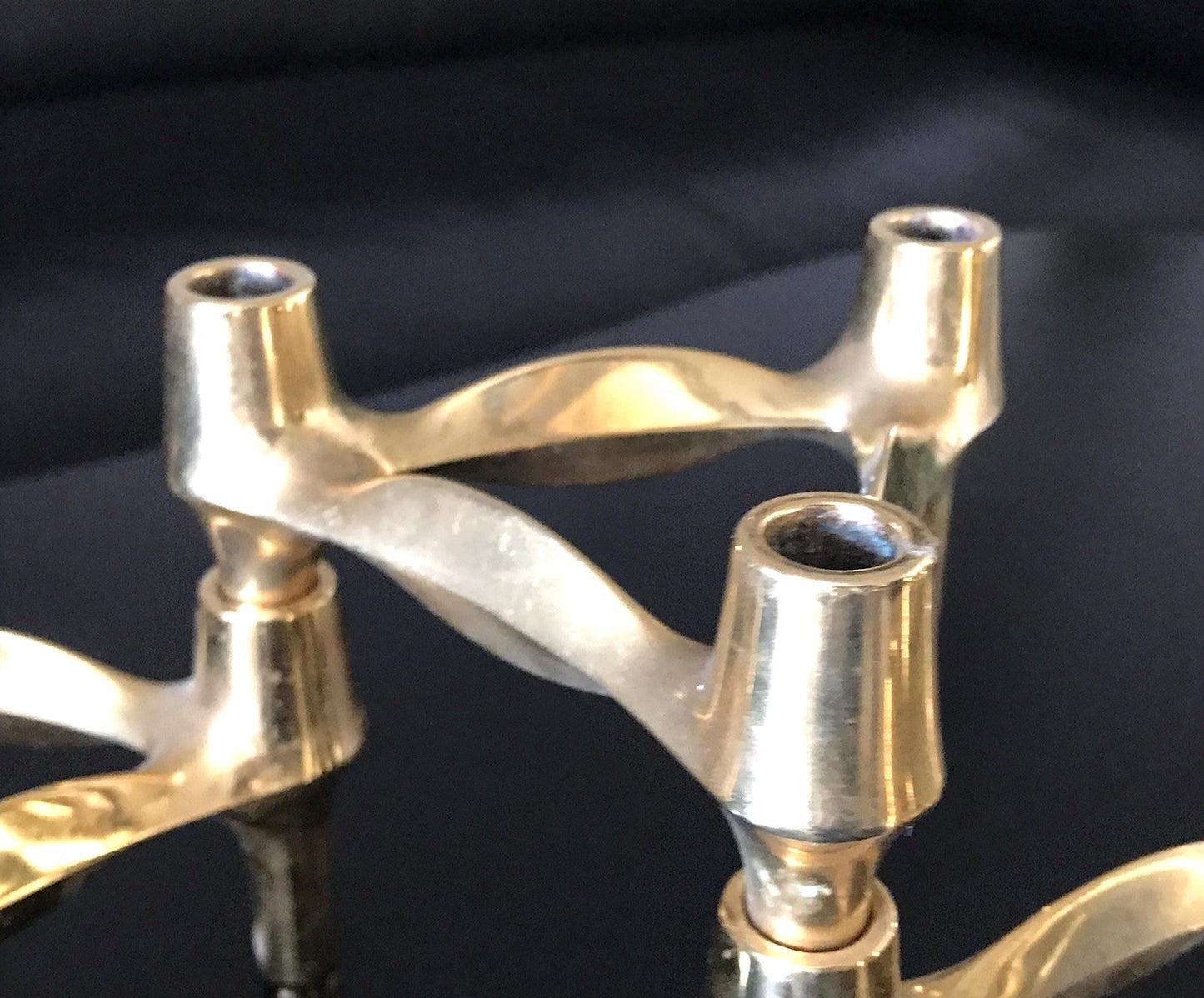 Nagel Quist BMF Vintage 60er 5x Kerzenleuchter Stecksystem MCM 24K vergoldet