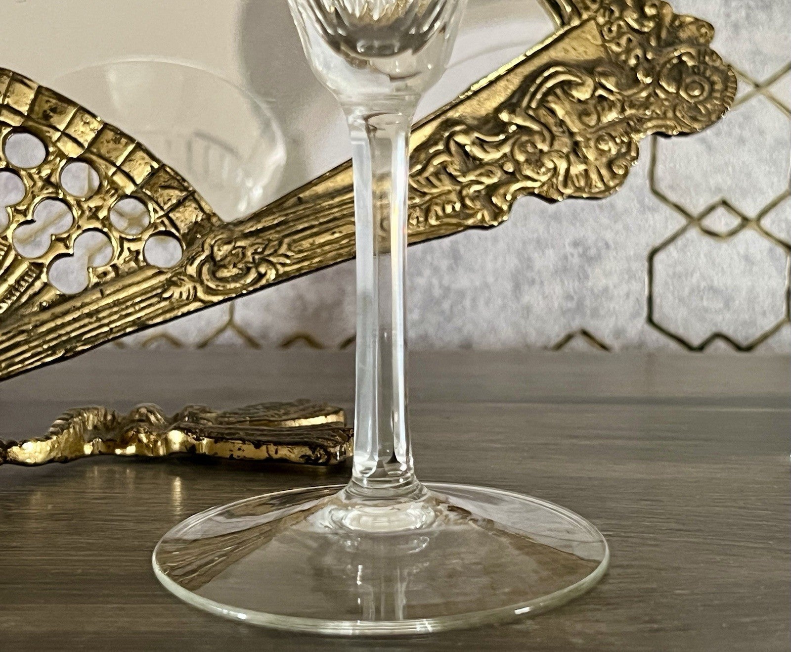 Antik Art Déco 4 Sektflöten Sekt Wein Gläser ?Weisswasser? Schliff