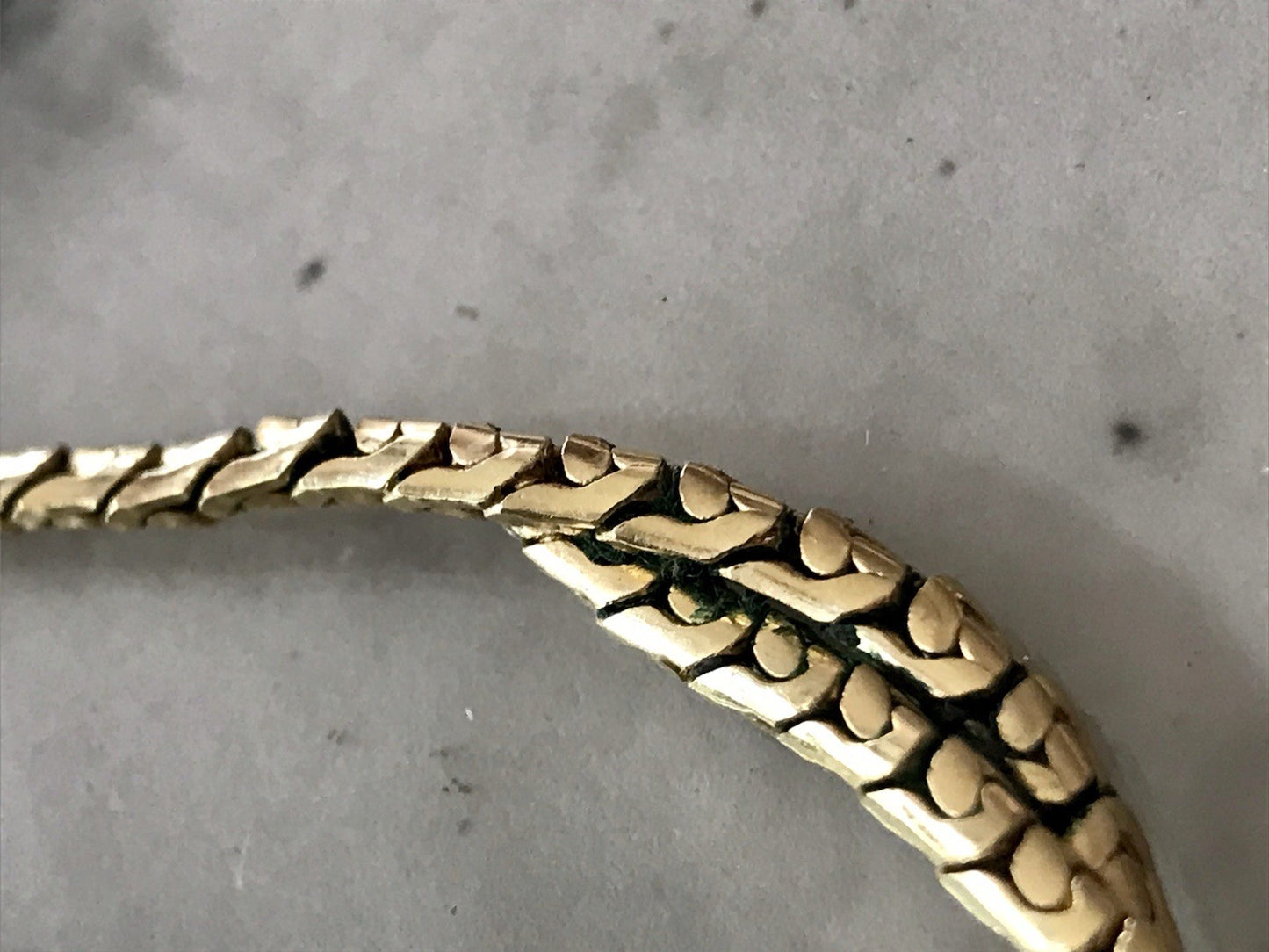 Alt Vintage Amerik. Doublè vergoldet Collier Halskette Perle