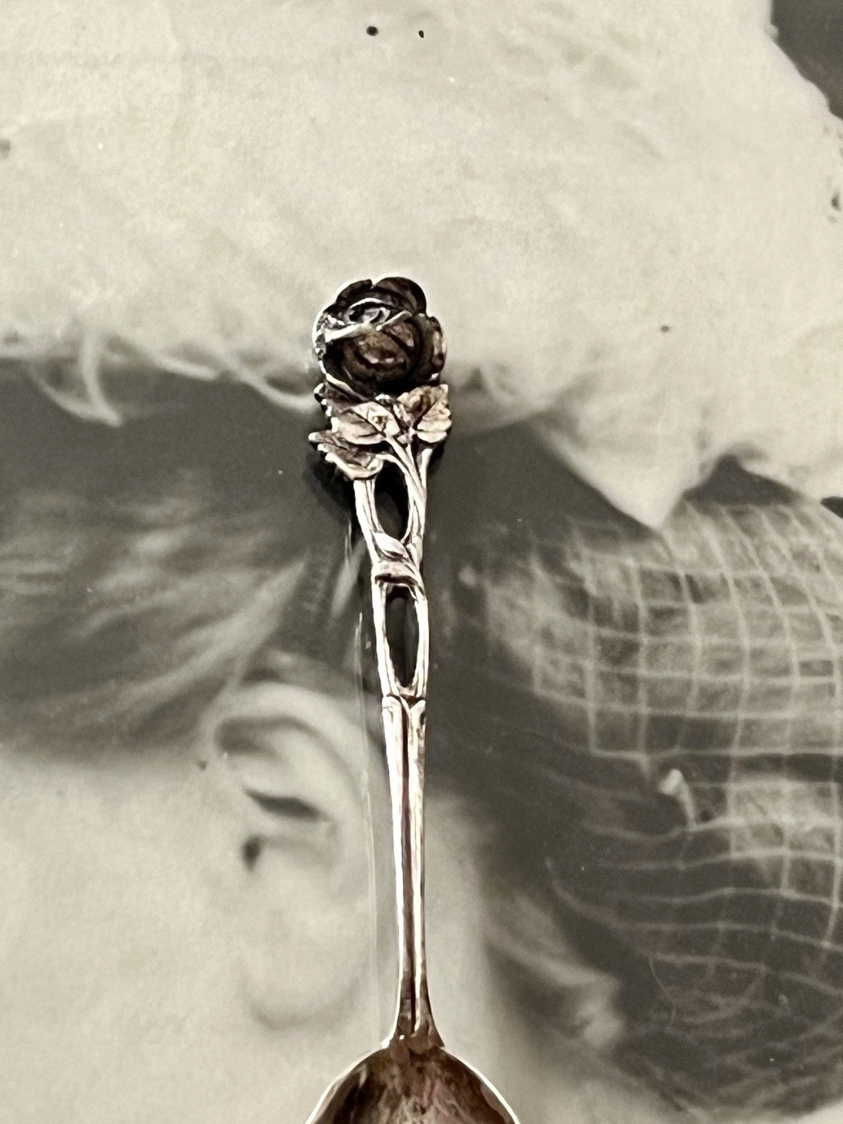Antik Alt Zucker Löffel 800 Silber 15,19g Hildesheimer Rose Muschel-Laffe