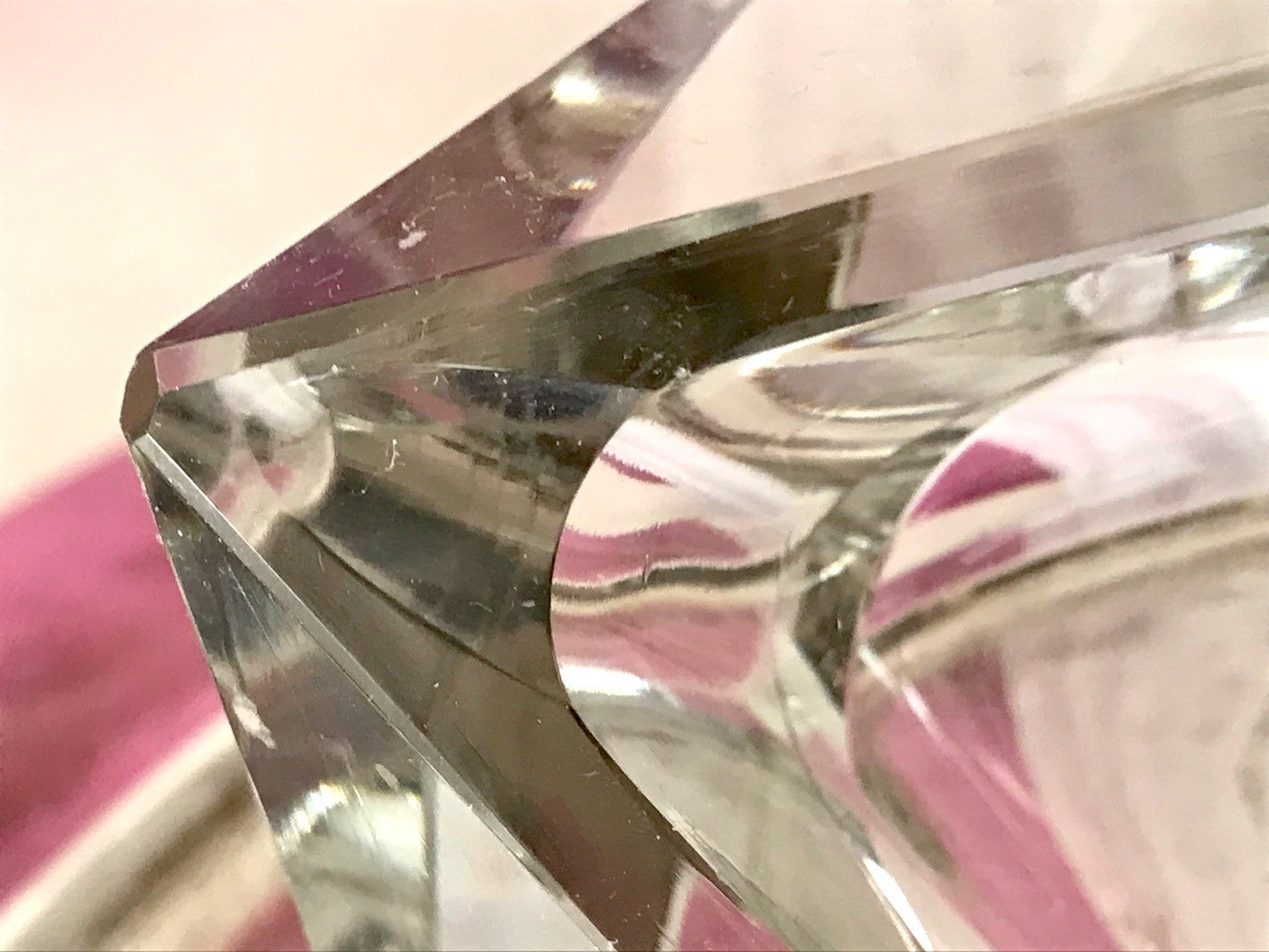 Art Déco Aschenbecher Designer  Ascher farblos Kristallglas EDEL Franz Burkert?