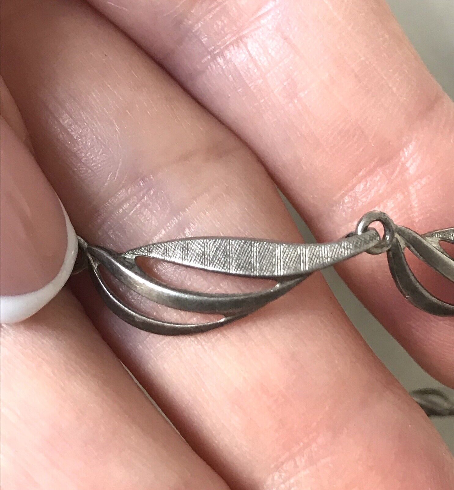 Alt Vintage Edel 800 Silber Collier Halskette