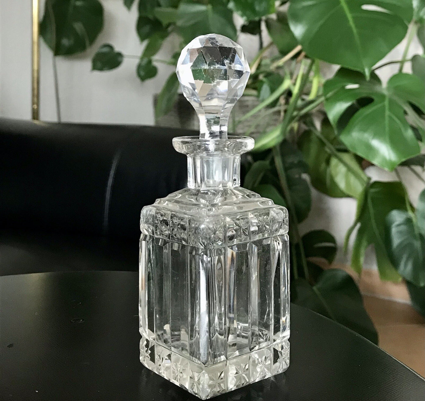 Antik Baccarat? SEHR EDEL 1 Flakon kleine Karaffe Bleikristall Schliff
