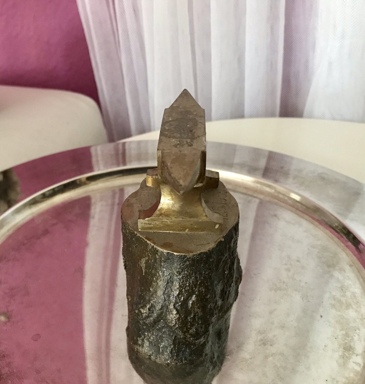Vintage Mini Amboss Siemag Goldschmied Uhrmacher auf Sockel Brutalist Siegen