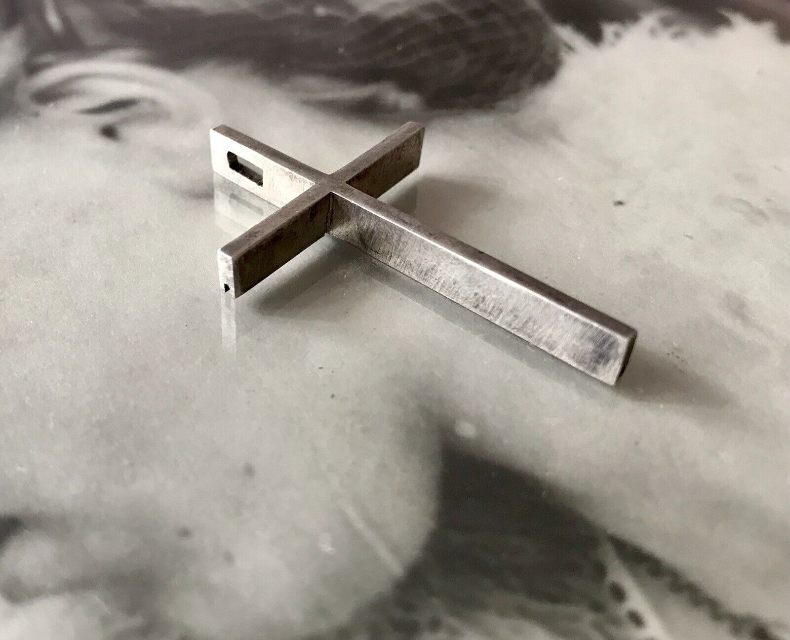 alt schöne Form Silber Kreuz Anhänger Kettenanhänger