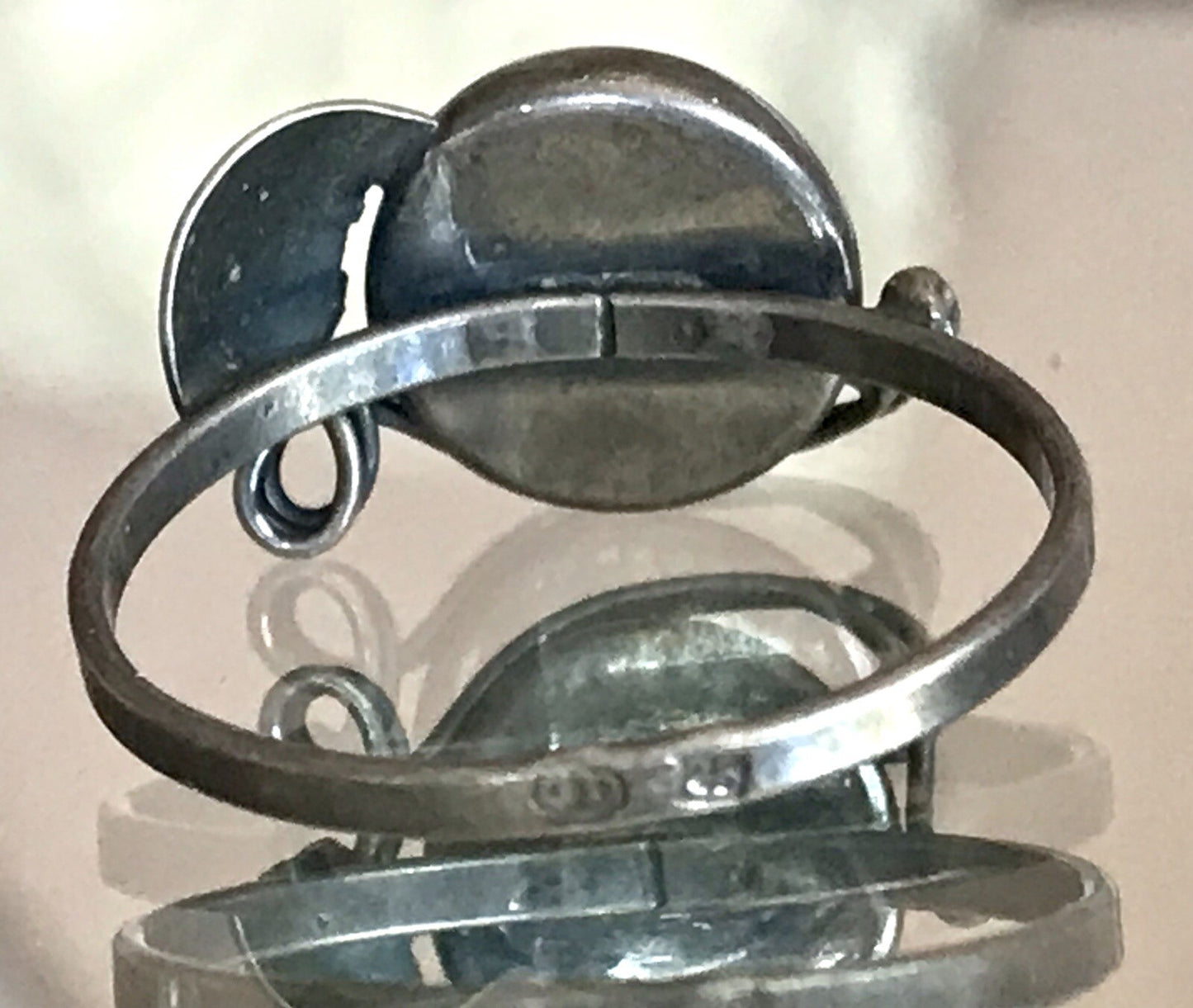 Alt Antik Edel Bernstein DAMEN RING Silber Super Design! Gr.59 18,8 mm Wow