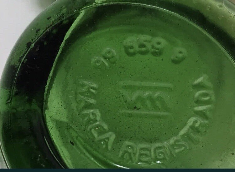 Antik? alt Vintage Flasche Glas grün Getränkflasche