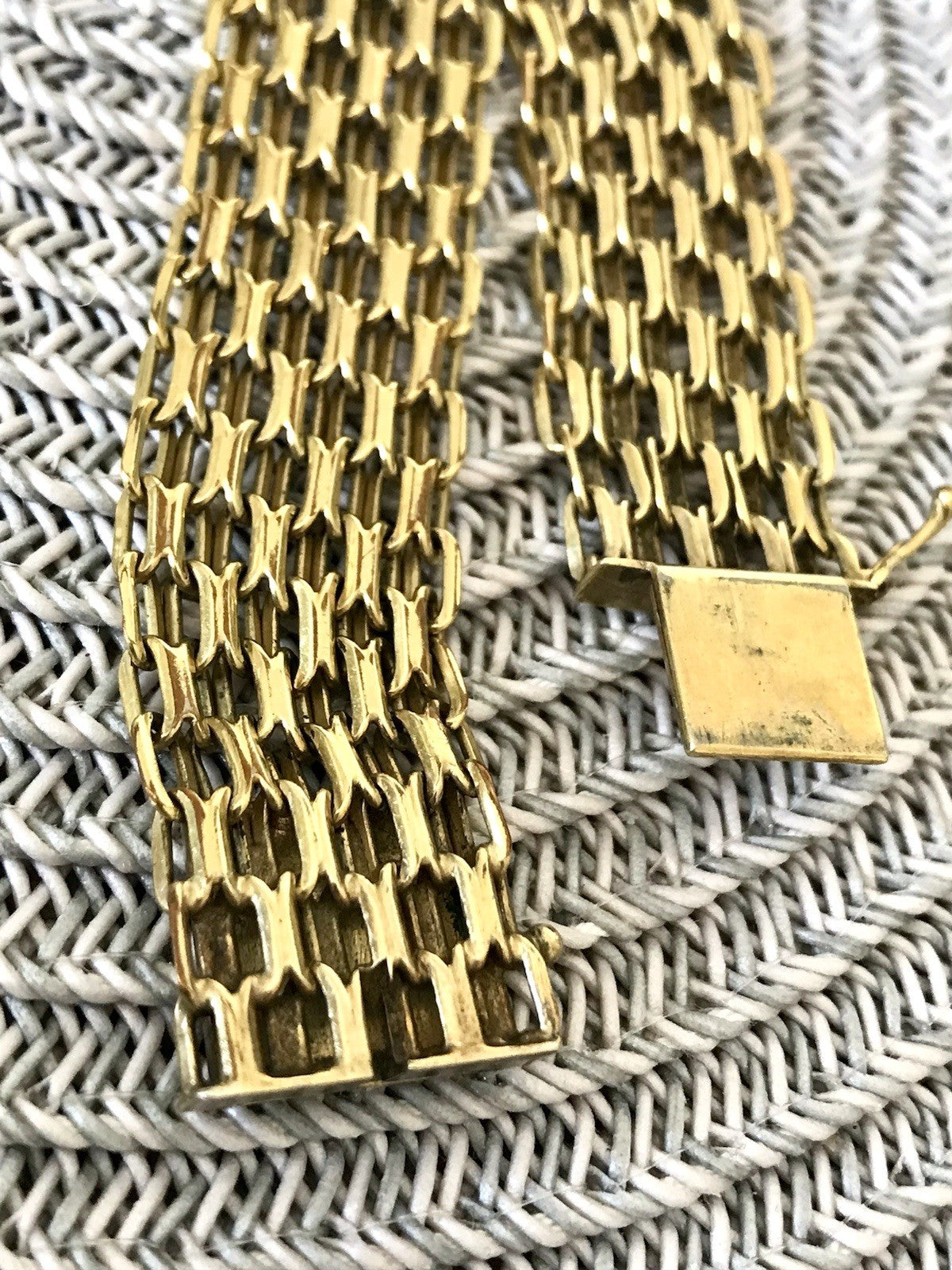 Vintage Teppicharmband Armband vergoldet Amerik. Doublè