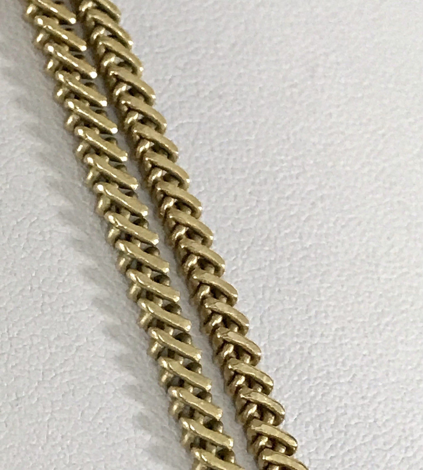 Vintage lange Halskette Amerik. Doublè gold Massiv Sehr SCHÖN Andreas Daub