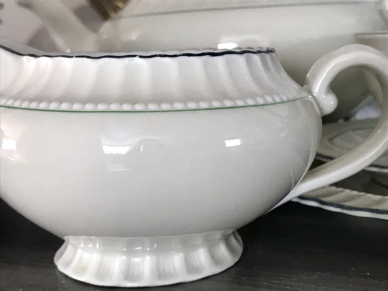 Antik Edel Art Déco Porzellan Kaffeeservice 8 Pers. SCHÖN Schlaggenwald Böhmen