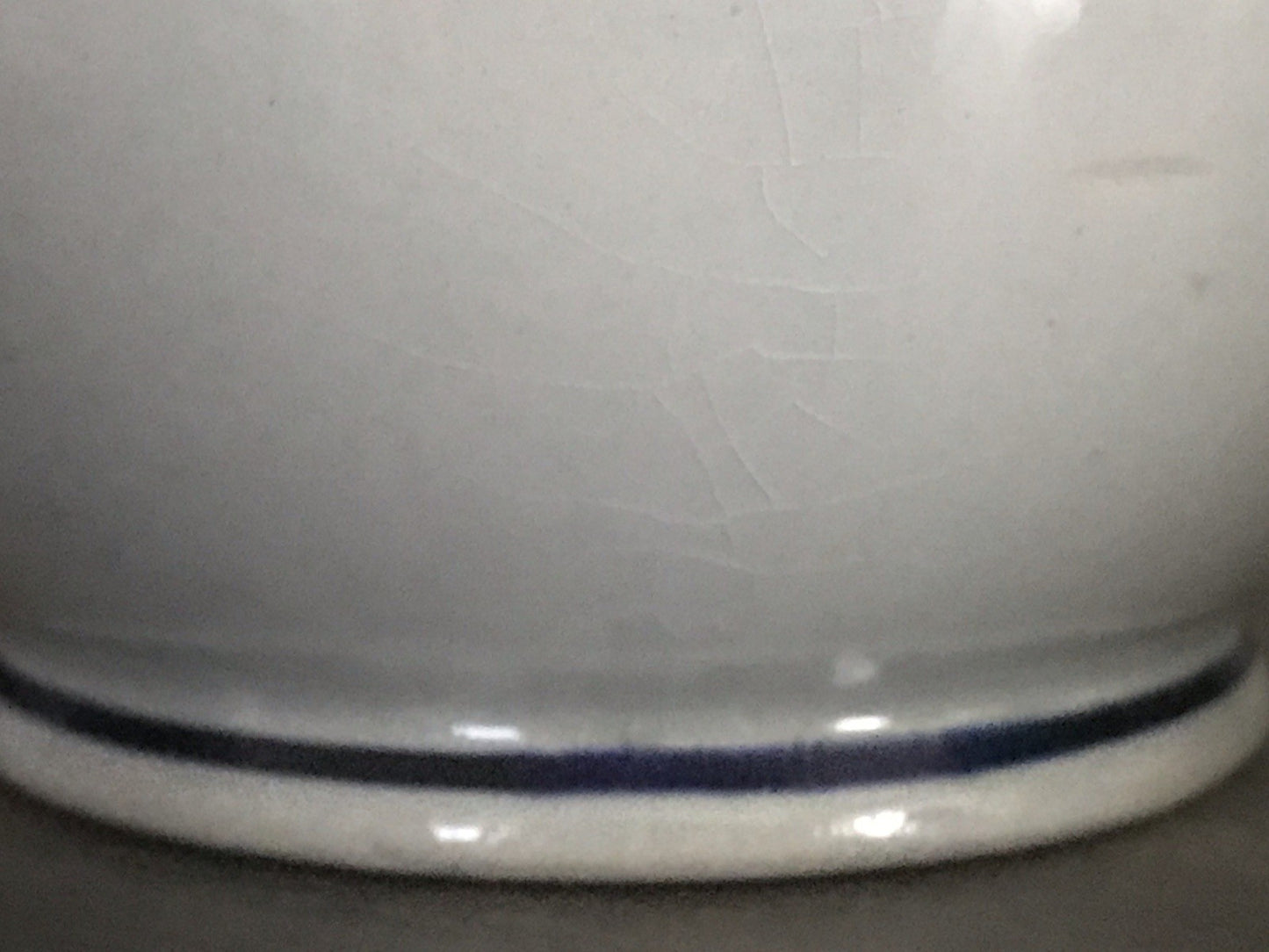 Antik Vintage alt Schankkrug Keramik Steinzeug Weinkrug Kanne grau blau Weinlese