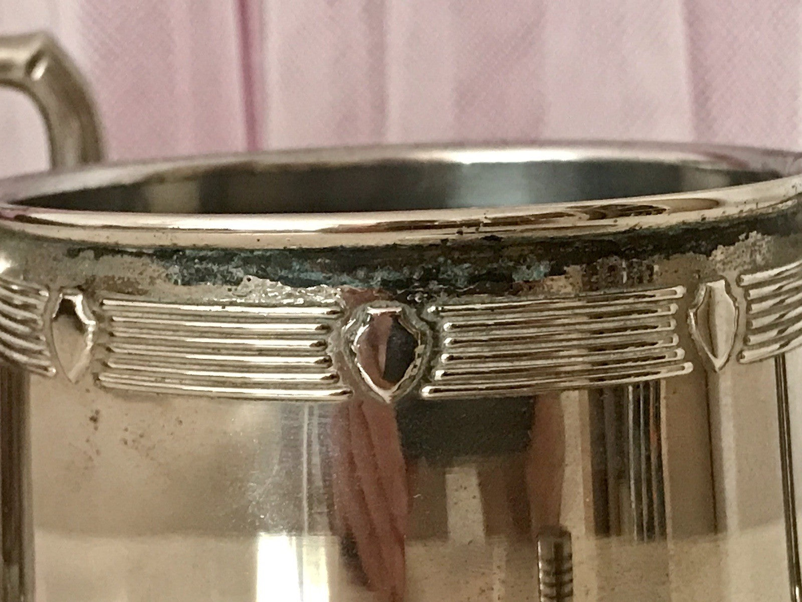 Antik Jugendstil Art Déco Kaffee Kernstück Zuckerdose Rahmgießer verchromt? 2tlg