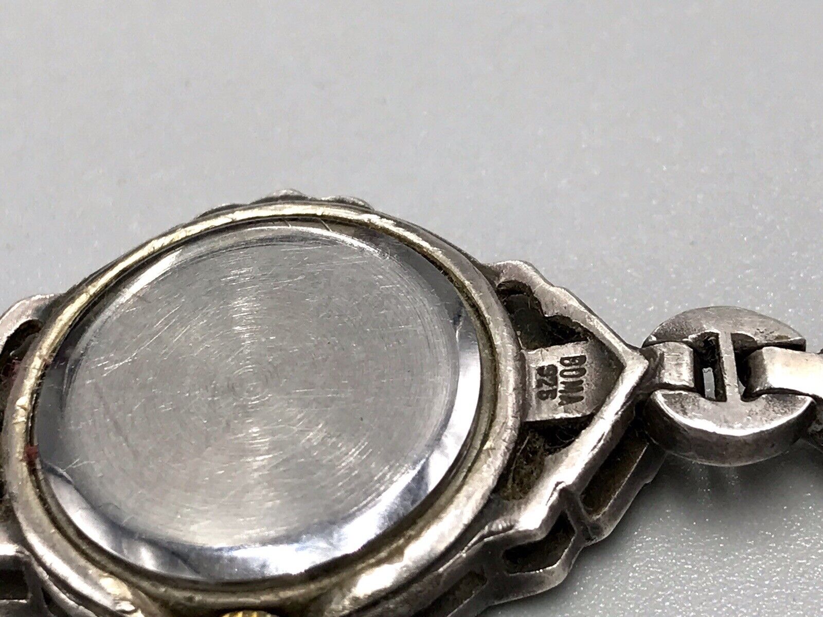 Vintage EDEL!!! Art Déco Stil 925 Silber Armbanduhr Damen Markasite wundervoll!