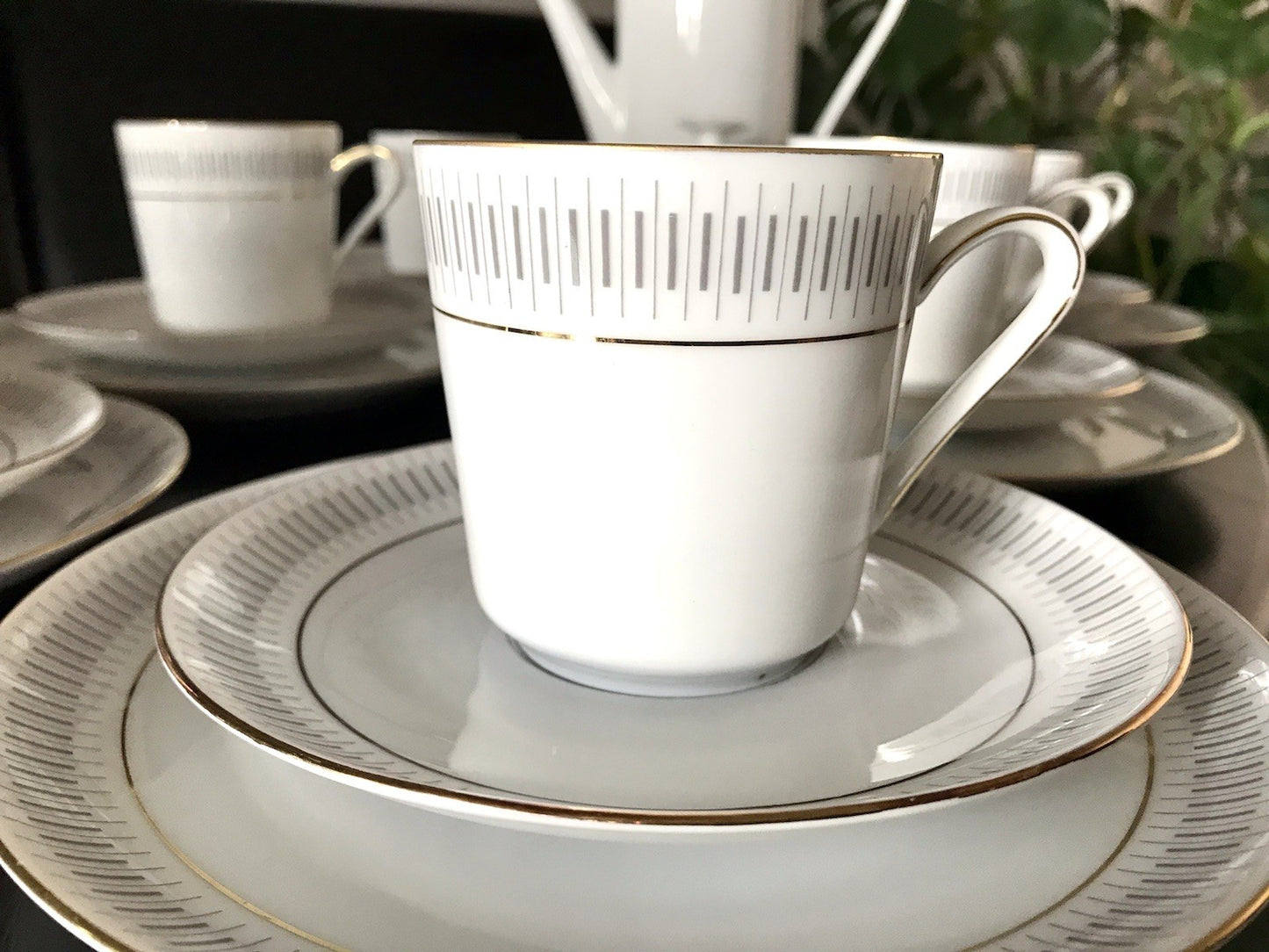 Vintage 60er Porzellan Eschenbach Kaffeeservice  11 Personen +