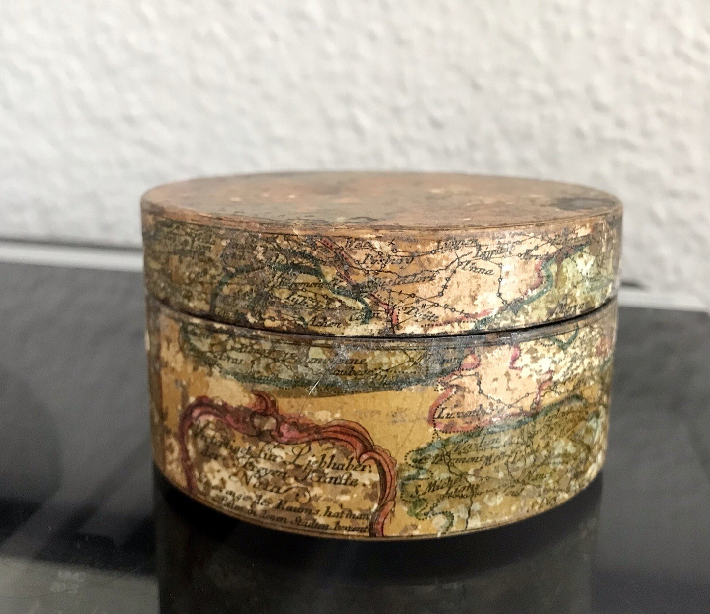 Antik Dose RAR Tabakdose Tabatiere Kartographie Teutschland Karte vor 1815!!