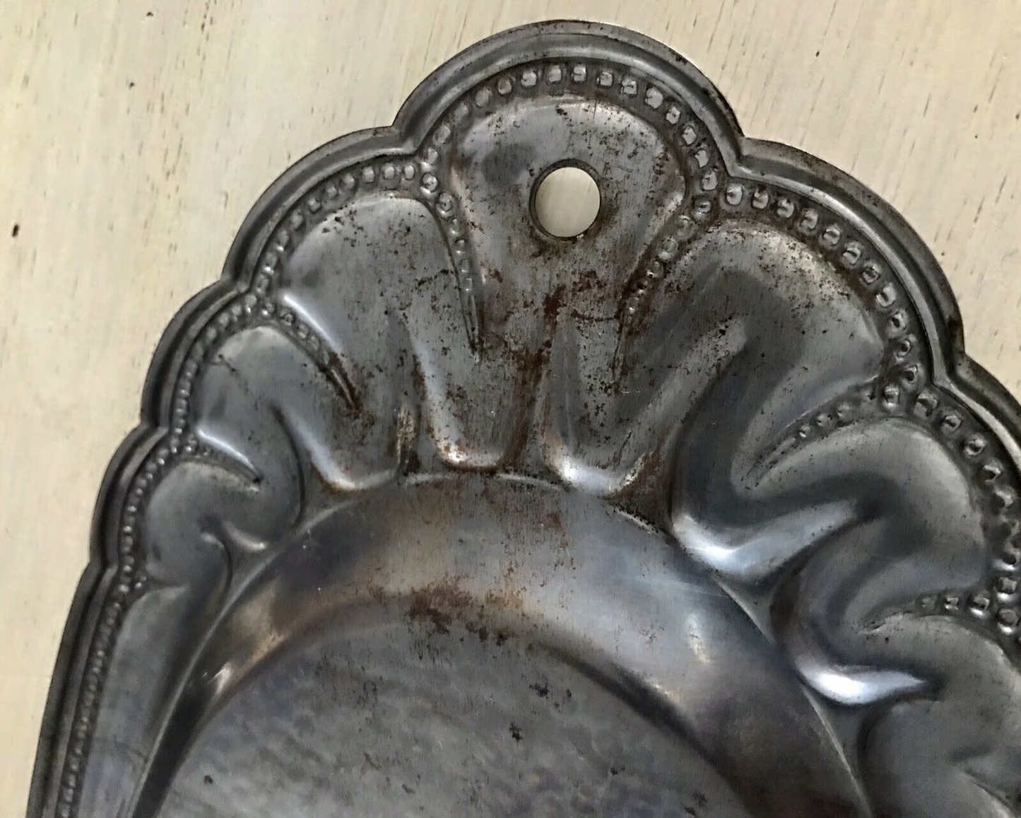 Antik alt Art Déco Tisch Kehrset Krümmelkehrer