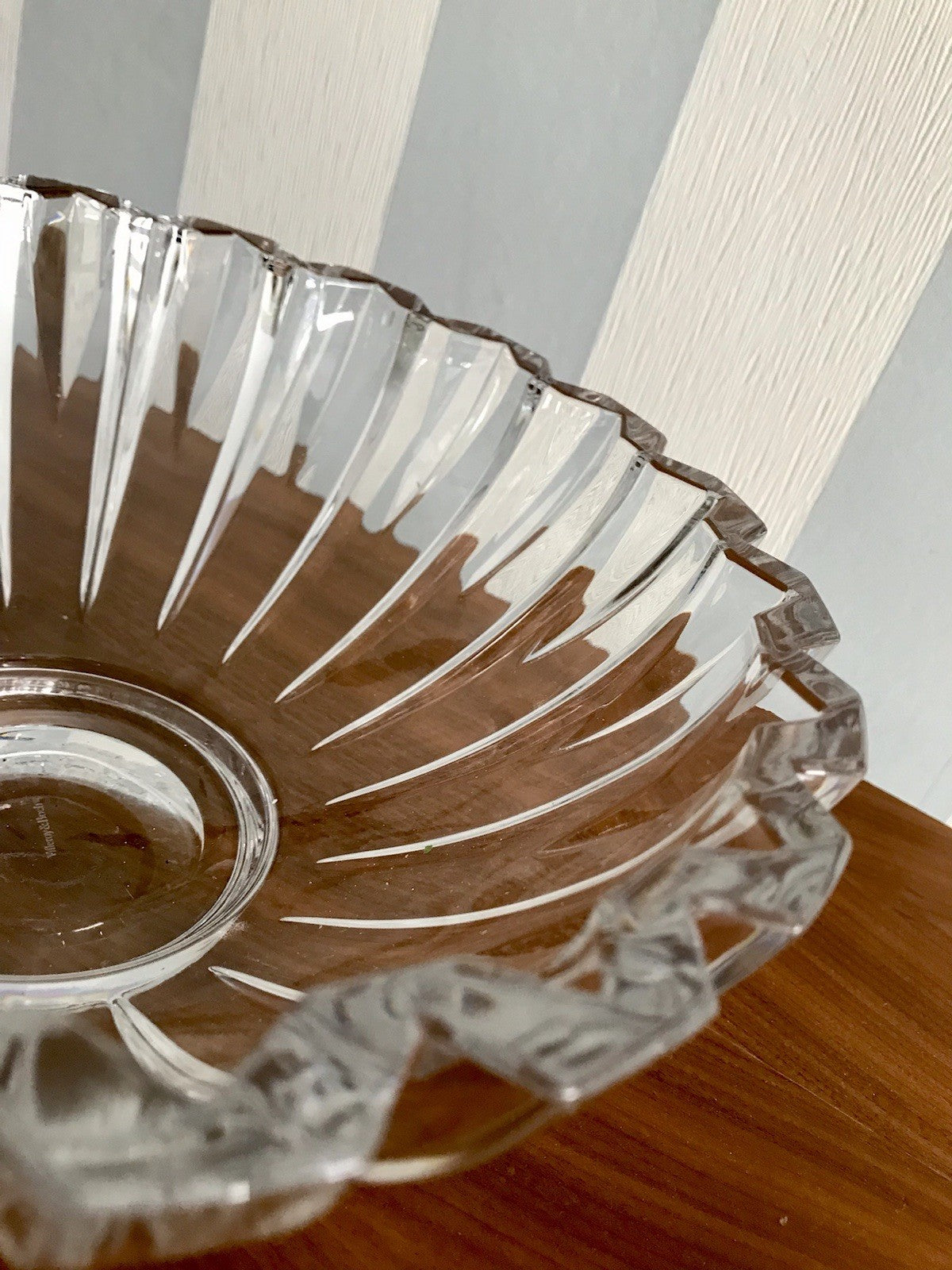 Villeroy&Boch Edel Vintage Designer Glas Schale signiert Kristallglas