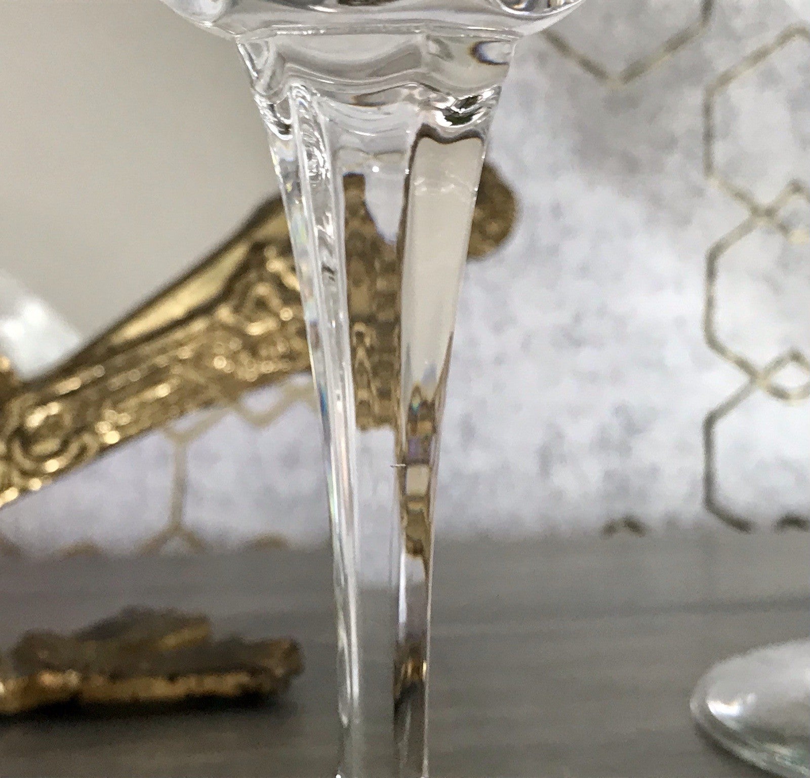 Vintage Edel 5x Weingläser Gläser Kristallglas Bleikristall