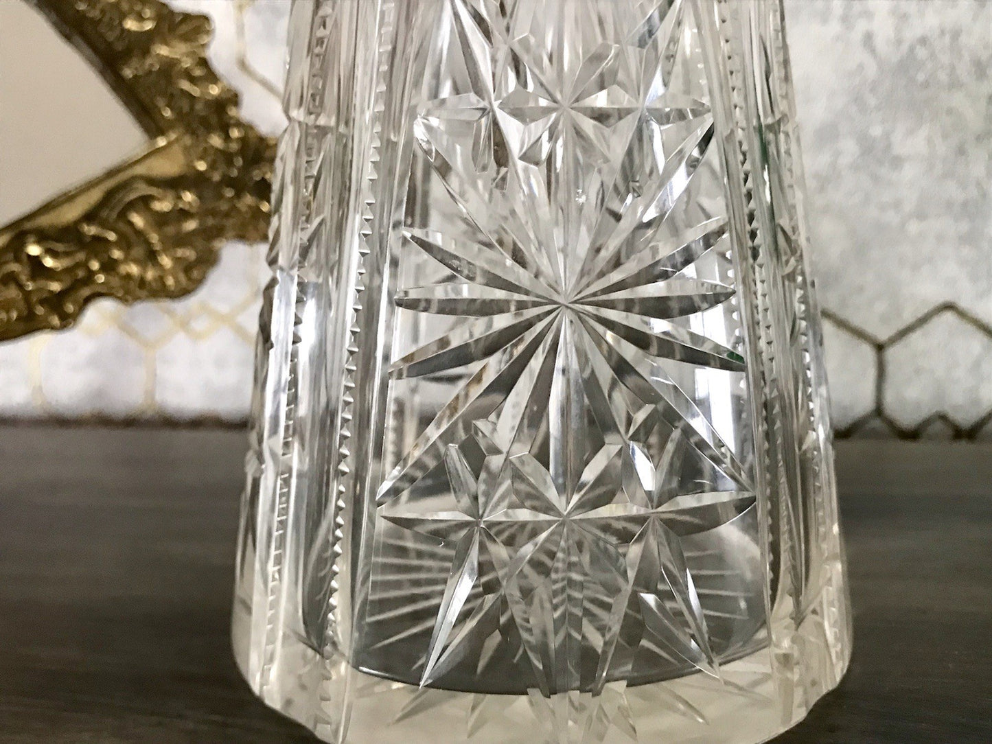 Antik Saint Louis? Glaskaraffe Karaffe Kristallglas wundervoll Bleikristall Edel