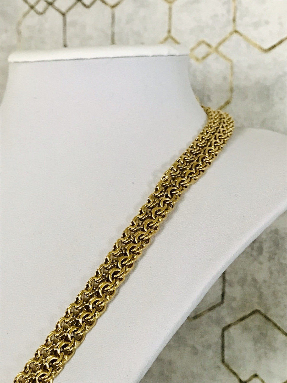 Vintage 60er FBM Collier Halskette Amerik. Doublè gold SCHÖN