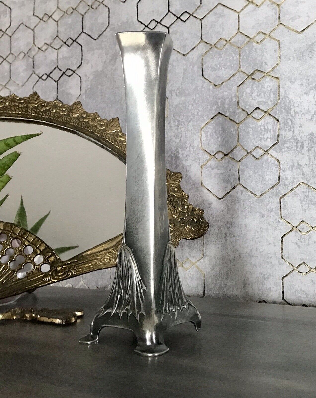Antik Edel Jugendstil Argentor Wien Kerzenleuchter ? Vase? versilbert
