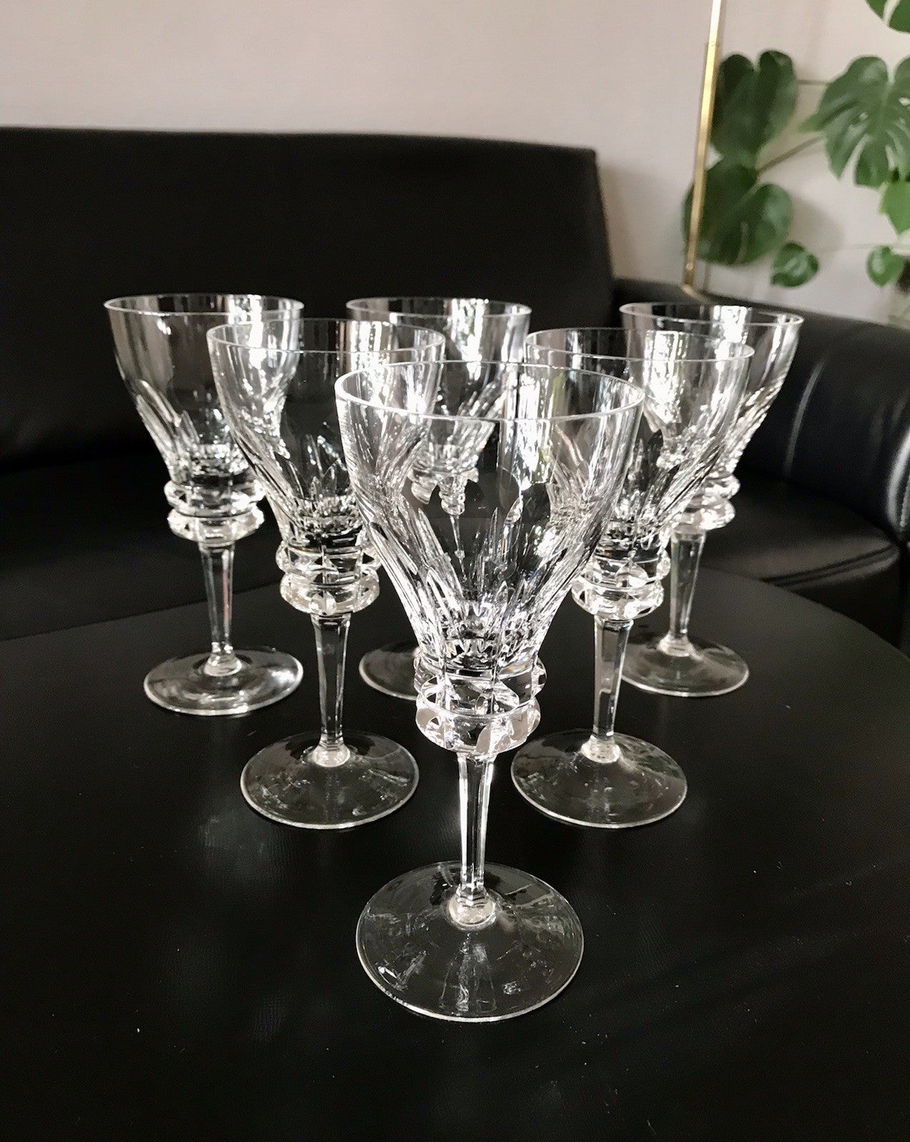 Vintage Set á 6St. & Set à5 St. EDEL Weingläser Gläser Kristallglas Bleikristall