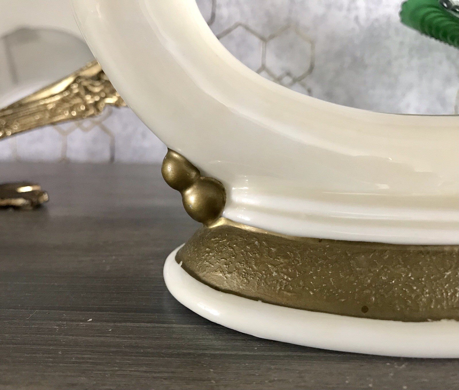 Antik Art Déco Porzellan Kerzenleuchter Neu-Tettau Edel Elfenbein