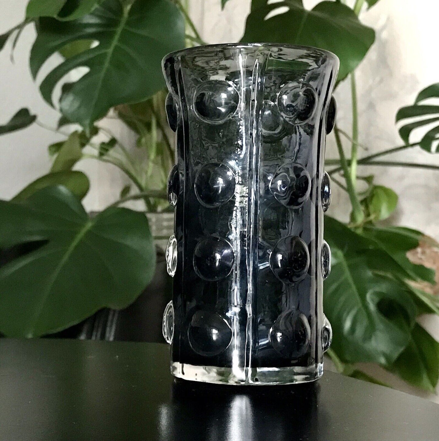 Vintage Design Glasvase Glas lila Vase MidCentury Sea Glasbruk Kosta Boda Group