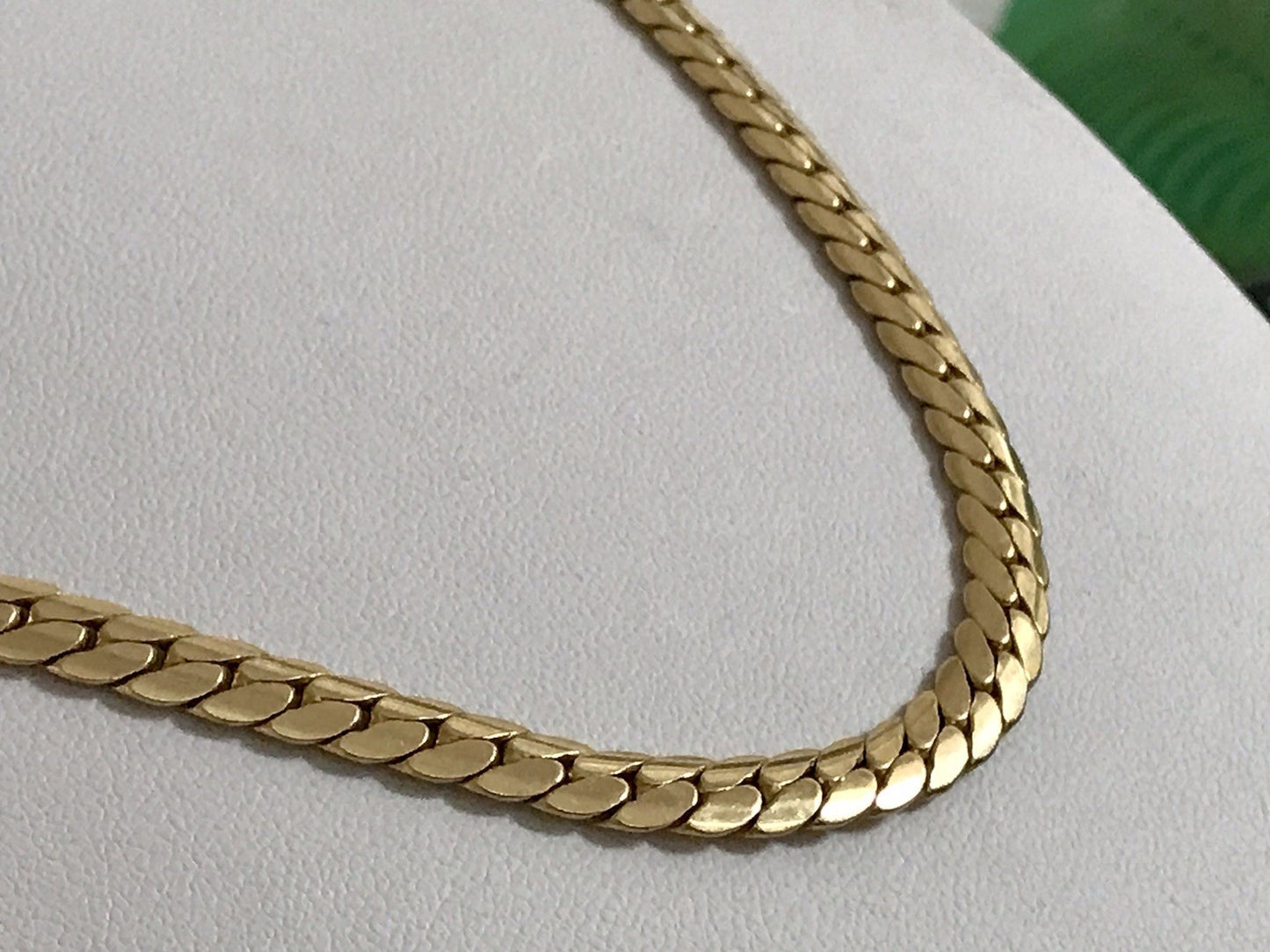 Vintage Halskette Amerik. Doublè gold SCHÖN Damen Massiv Collier Kette