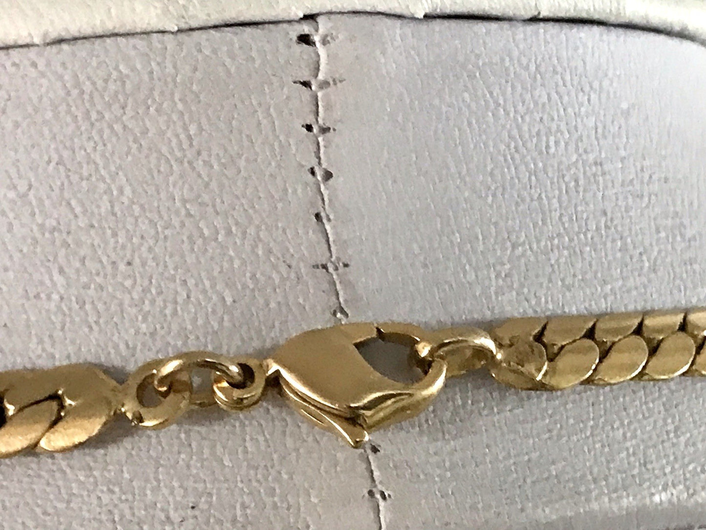 Vintage Halskette Amerik. Doublè gold SCHÖN Damen Massiv Collier Kette