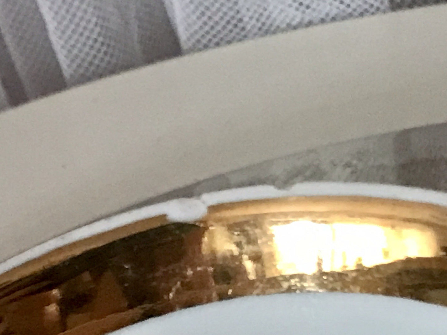 Antik Porzellan Andenken Becher Gedeck Sammeltasse Tasse „Dem Hausherrn“