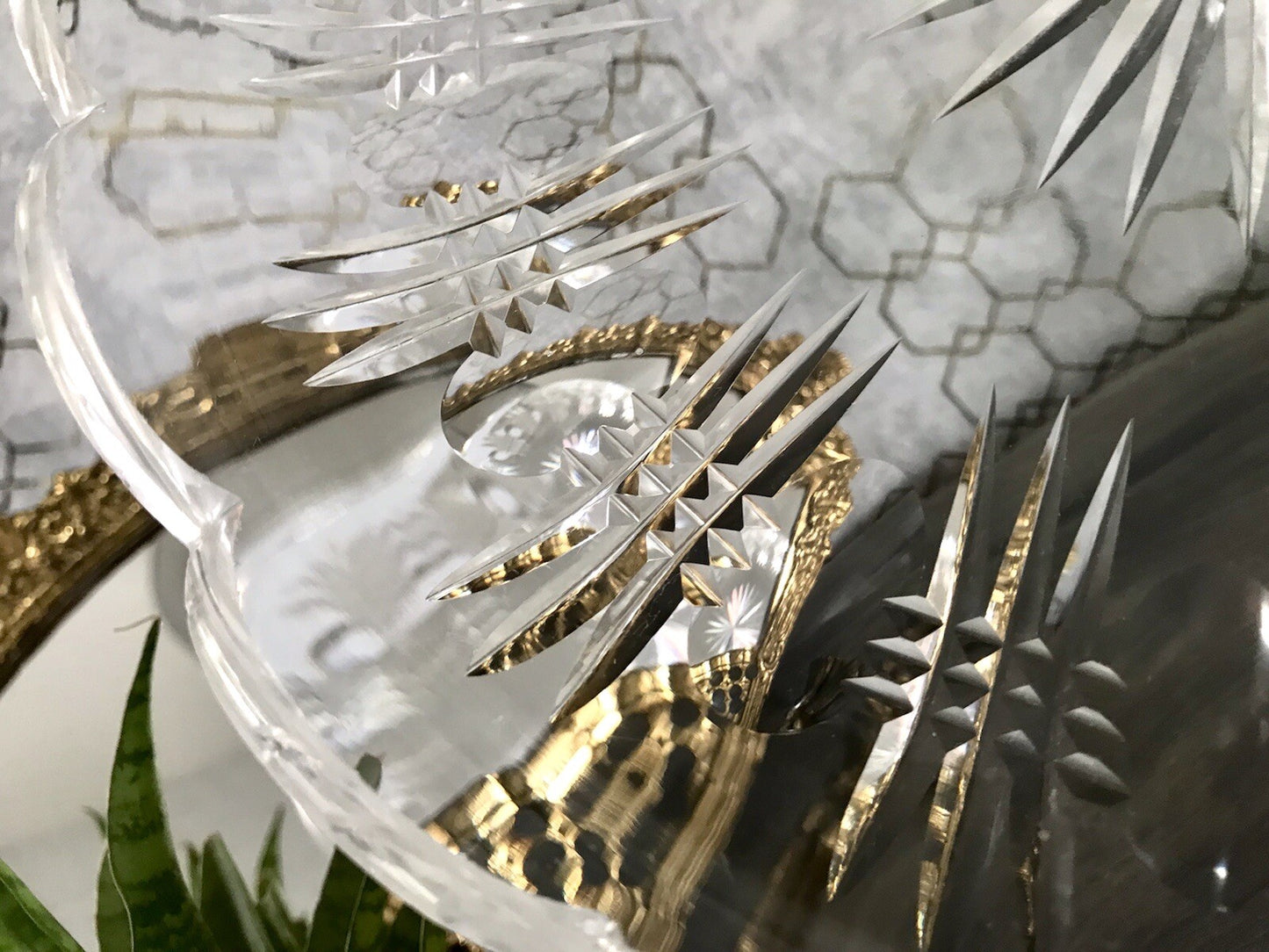 Antik Bleikristall Schale Glasschale Kristallglas Glas Schliff EDEL wundervoll!