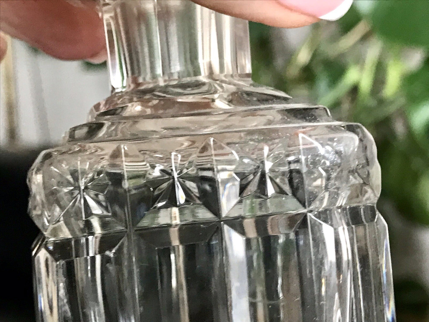 Antik Baccarat? SEHR EDEL 1 Flakon kleine Karaffe Bleikristall Schliff