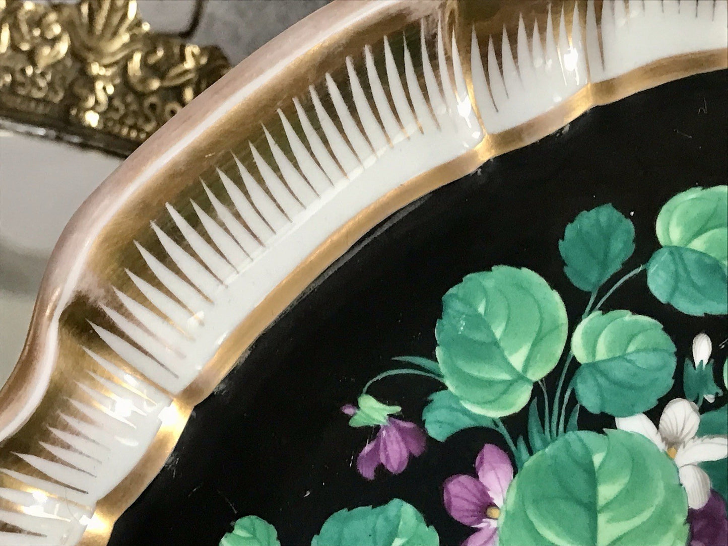 Antik Moabit Friedrich A. Schumann Porzellan Schale Zierschale ~1840 Biedermeier