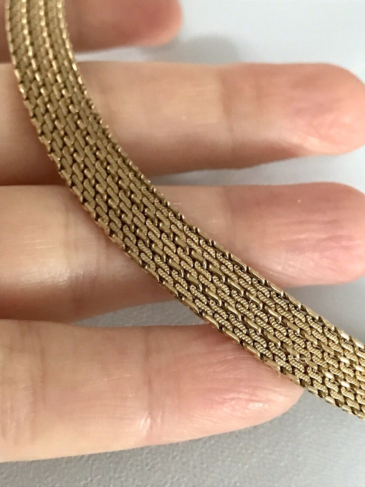 Vintage 60er MP Collier Halskette Amerik. Doublè gold Choker Statement SCHÖN
