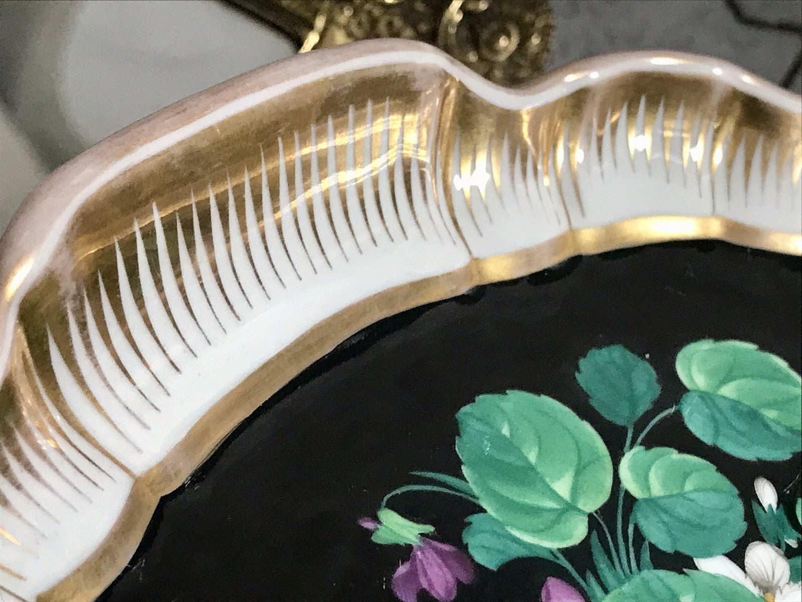 Antik Moabit Friedrich A. Schumann Porzellan Schale Zierschale ~1840 Biedermeier