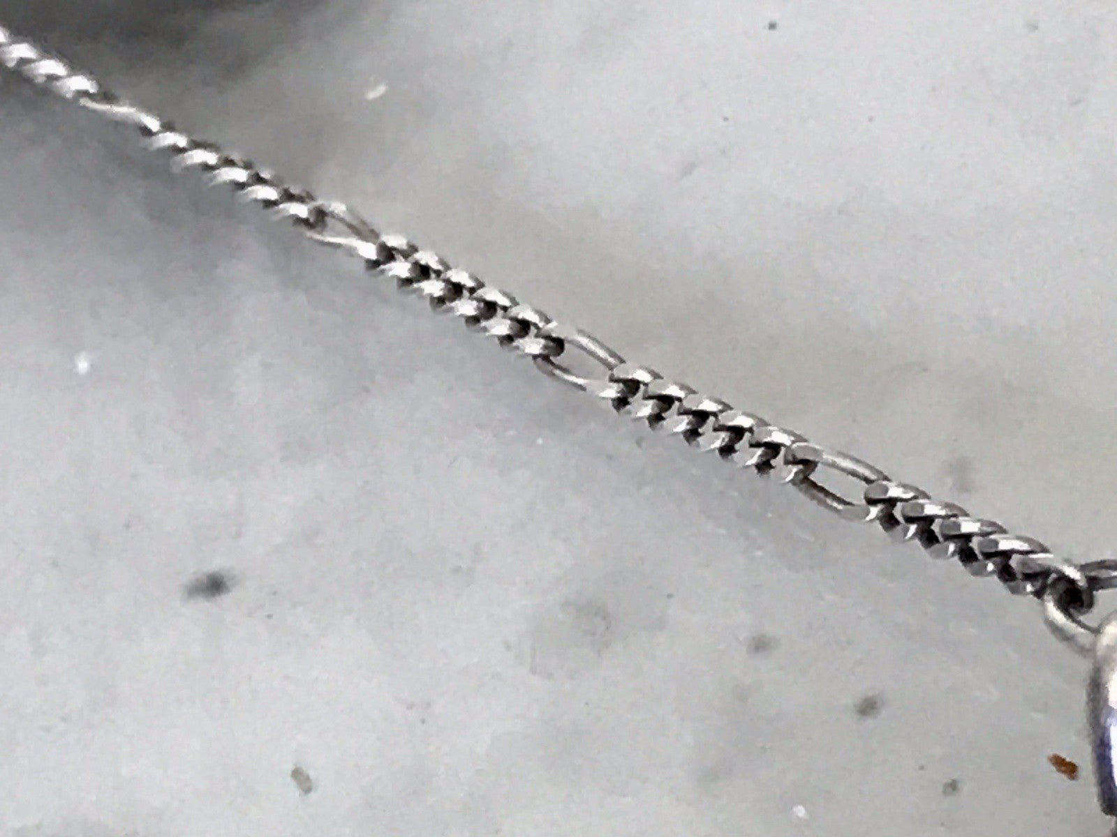 Antik alt 925 Sterling Silber Collier Halskette Türkis