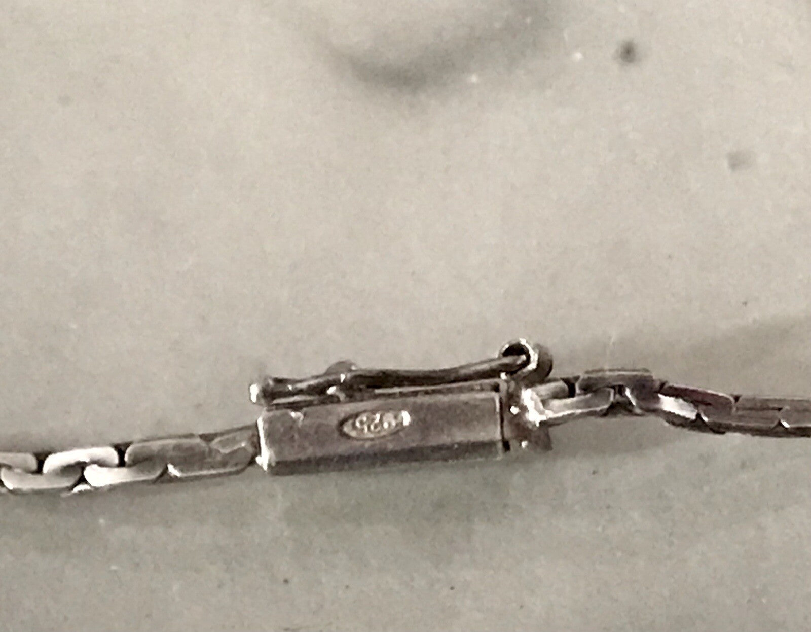 Antik Edel Jugendstil 925 Silber Collier Halskette Saphire? SCHÖN