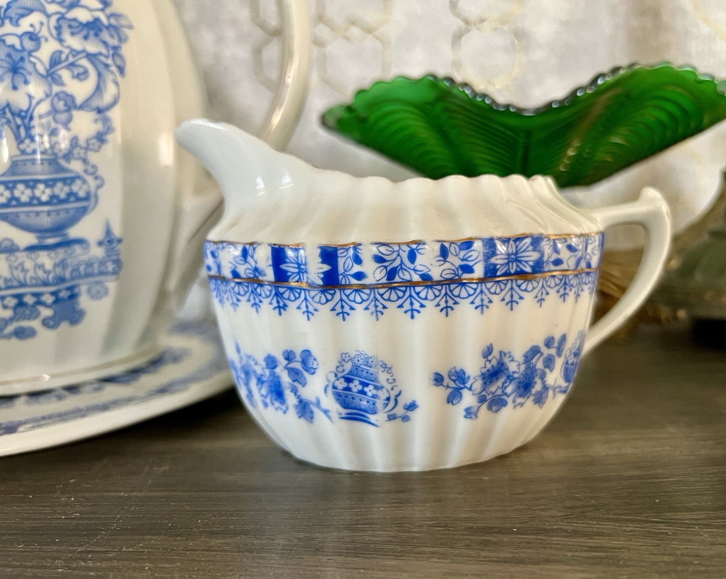 Edel Antik Jugendstil Sorau Margaret Porzellan Kaffeeservice Kernstück 4 Teile
