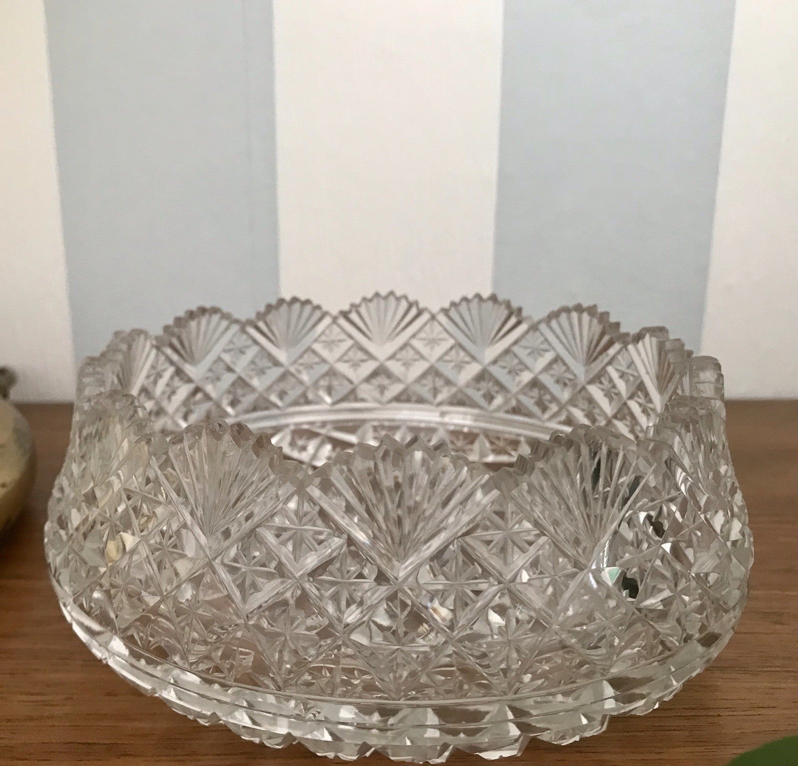 Antik Bleikristall Schale Glasschale Anbietschale Kristallglas Glas wundervoll!