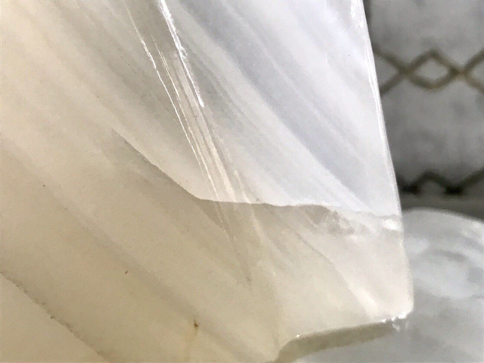 Vintage Alabaster 2 Buchstützen  weißer Onyx wundervoll! 60er 70er