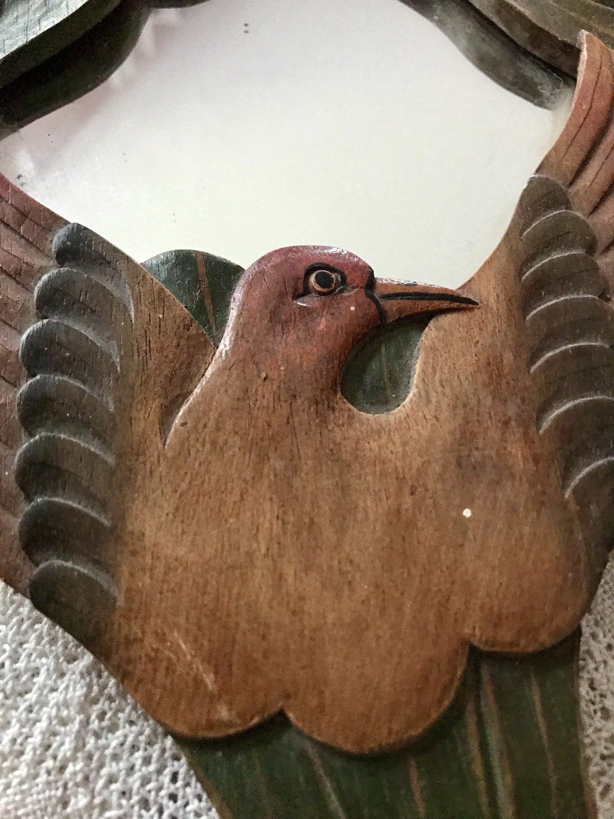 Antik? Vintage Spiegel Handspiegel Holz geschnitzt in Jugendstil gearbeitet