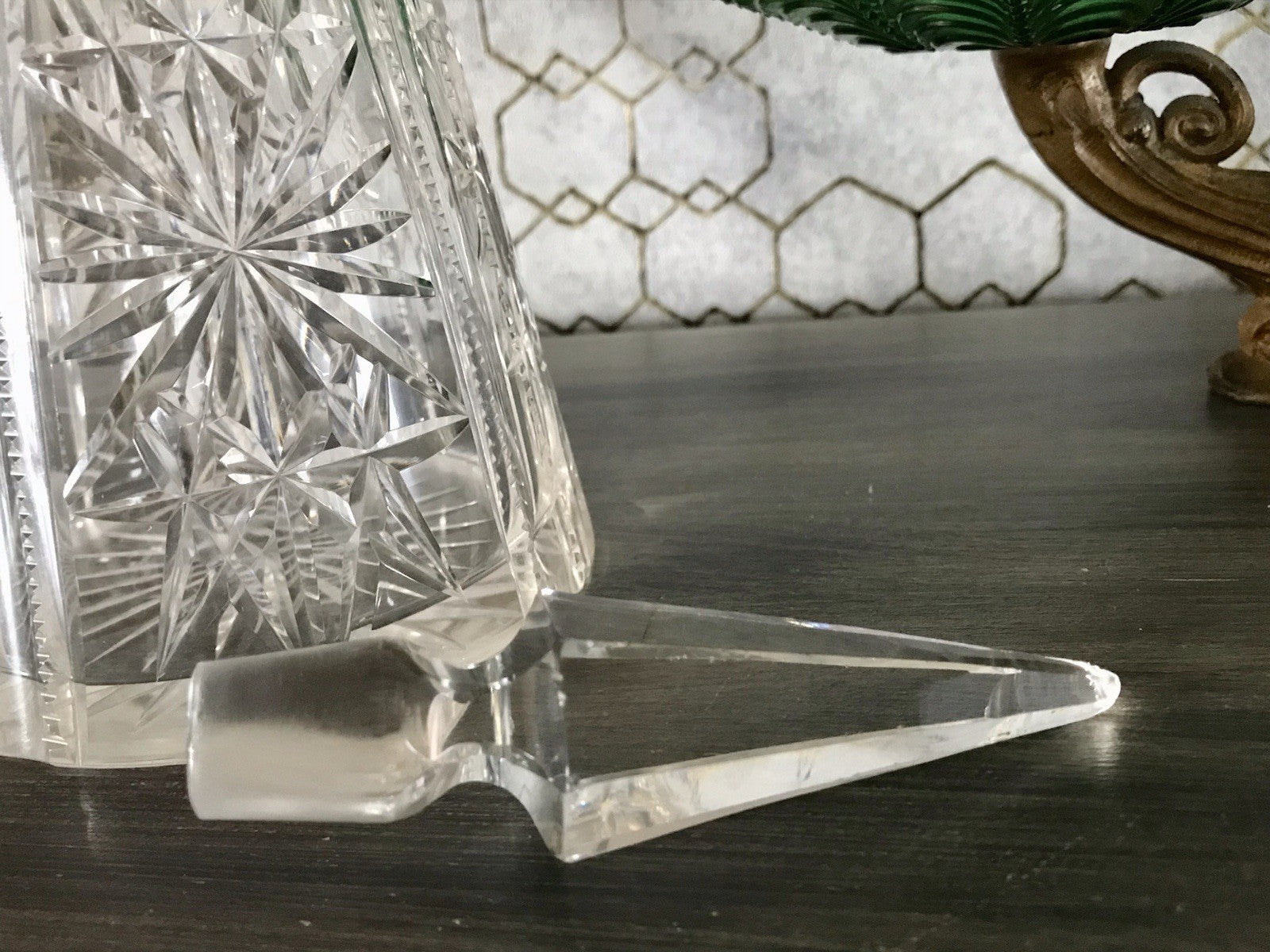 Antik Saint Louis? Glaskaraffe Karaffe Kristallglas wundervoll Bleikristall Edel