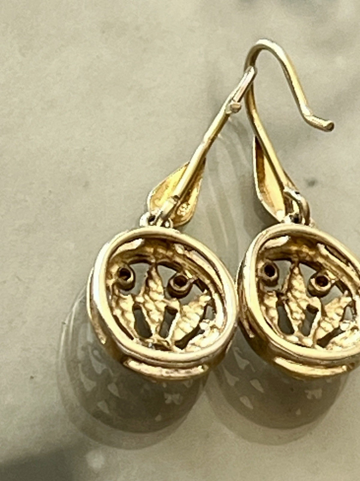 Ohrringe Ohrstecker DAMEN 925 Silber vergoldet gold Vintage Stil Edelsteine