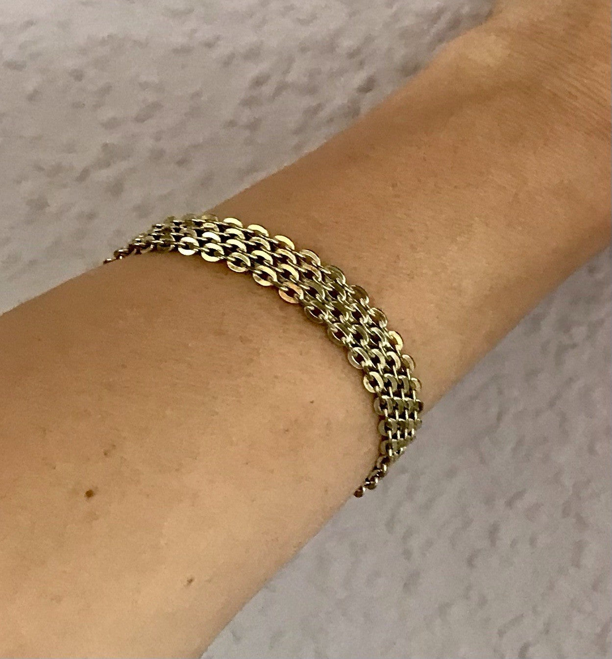 Vintage Teppicharmband Armband vergoldet Amerik. Doublè FBM