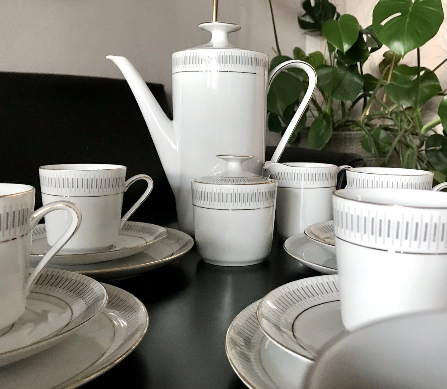 Vintage 60er Porzellan Eschenbach Kaffeeservice  11 Personen +