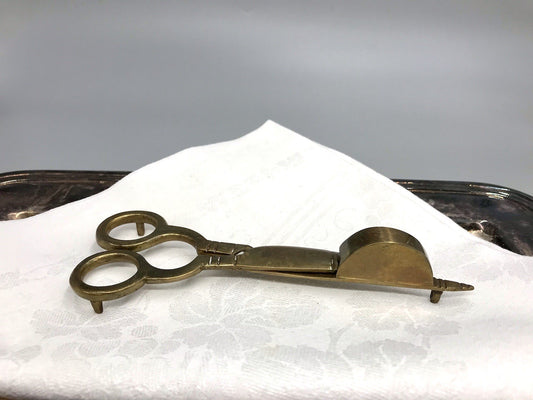 Alt Vintage Messing Dochtschere massiv
